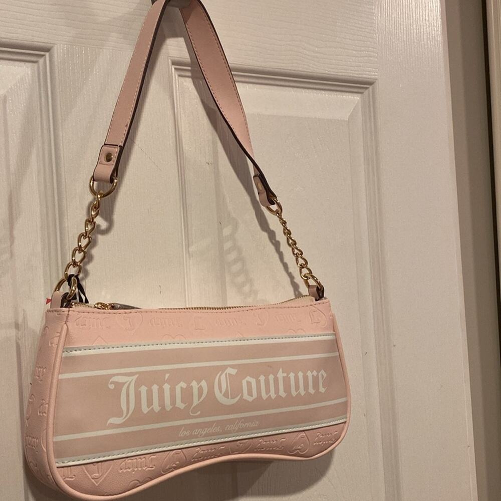BNWT JUICY COUTURE Fashionista Shoulder Bag in Powder Blush Pink - Picture 2 of 6